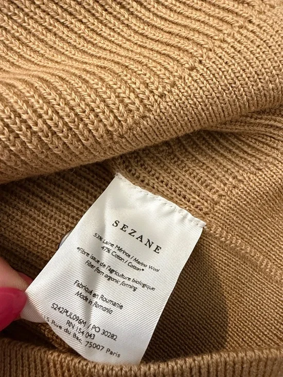 Sezane Sami Jumper and Naelle Skirt Set Camel Size Large - Picture 10 of 13